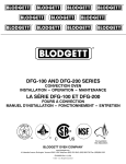 Blodgett DFG-100 User's Manual