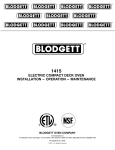 Blodgett 1415 User's Manual