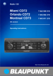 Blaupunkt MIAMI CD73 User's Manual