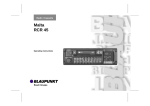 Blaupunkt MALTA RCR 45 User's Manual