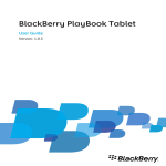 Blackberry PlayBook PRD-38548-001 User's Manual