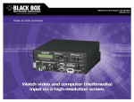 Black Box VGA Converter User's Manual