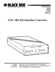 Black Box V.35RS-422 User's Manual