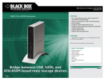 Black Box USB 2.0 to SATA Enclosure User's Manual