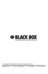 Black Box SW555A User's Manual