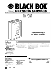Black Box TS020A User's Manual