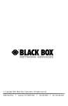 Black Box PC471C User's Manual