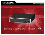 Black Box VOE231A User's Manual