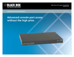 Black Box Advanced Console s 27070 User's Manual