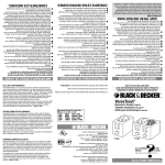 Black & Decker T1200 Use & Care Manual