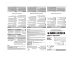 Black & Decker SLIMLINE EC700 User's Manual