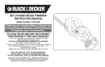 Black & Decker LHT2436 User's Manual