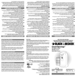 Black & Decker EC1200, EC1200B Use & Care Manual