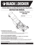 Black & Decker CM1936 User's Manual
