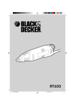 Black & Decker RT650 User's Manual