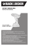 Black & Decker LDX220SBFCR User's Manual