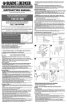 Black & Decker BDS1801 User's Manual