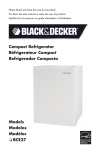 Black & Decker BCE27 Use & Care Manual