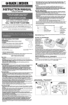 Black & Decker 5145557-04 Instruction Manual