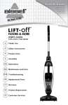 Bissell LIFT-OFF 29H3 User's Manual