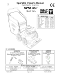 Billy Goat SV50H User's Manual