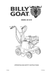 Billy Goat SC121H User's Manual