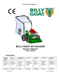 Billy Goat KV600 User's Manual