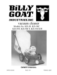 Billy Goat KD-50C User's Manual