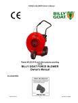 Billy Goat F601S User's Manual