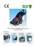 Billy Goat F012507A User's Manual