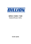 Billion Electric Company BIPAC-7100 User's Manual