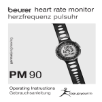 Beurer PM90 Operating Instructions