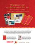 Bernina aurora Embroidery Machine User's Manual