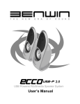Benwin Ecco USB-P 2.0 User's Manual