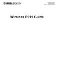 BellSouth E911 User's Manual