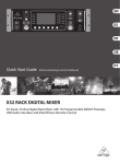 Behringer X32 RACK Quick Start Guide