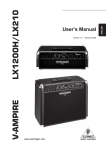 Behringer V-AMPIRE LX1200H/LX210 User's Manual