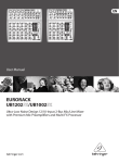 Behringer UB1002 User's Manual