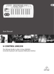 Behringer U-Control UMX250 User's Manual