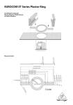 Behringer ST208S Quick Start Guide