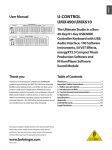 Behringer UMX610 User's Manual