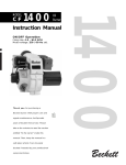 Beckett Model AF Oil CF 1400 User's Manual