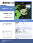 Beckett Water Gardening FFPK309 User's Manual