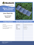 Beckett Water Gardening LP1 User's Manual