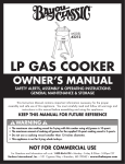 Bayou Classic 2212 User's Manual