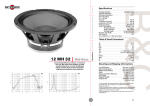 B&C Speakers Mid-Bass 12 MH 32 User's Manual