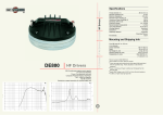 B&C Speakers DE800 User's Manual