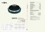 B&C Speakers DE64TN User's Manual