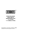 Balance Balcar "U" BI-CABLE 10505 User's Manual