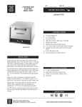 Bakers Pride Oven P185 User's Manual